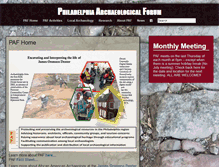Tablet Screenshot of phillyarchaeology.net